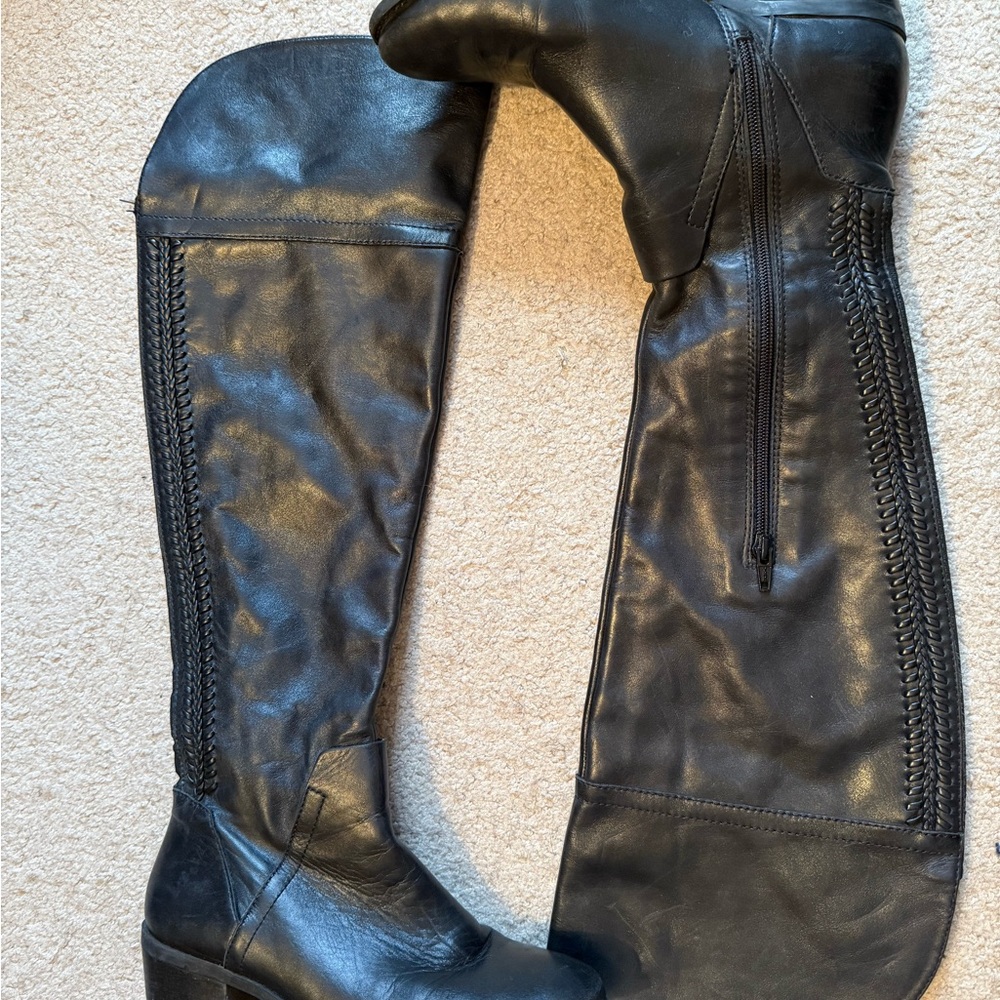 Vince Camuto Black Over the Knee Boots